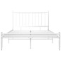 vidaXL Bett Weiß Metall 120x200 cm vidaXL Bett Weiß Metall 120x200 cm