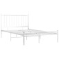 vidaXL Bett Weiß Metall 120x200 cm vidaXL Bett Weiß Metall 120x200 cm