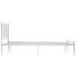 vidaXL Bett Weiß Metall 120x200 cm vidaXL Bett Weiß Metall 120x200 cm