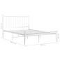 vidaXL Bett Weiß Metall 120x200 cm vidaXL Bett Weiß Metall 120x200 cm