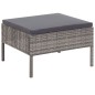6-tlg. Garten-Sofagarnitur mit Auflagen Poly Rattan Grau 6-tlg. Garten-Sofagarnitur mit Auflagen Poly Rattan Grau