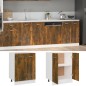 vidaXL Unterschrank Räuchereiche 60x46x81,5 cm Holzwerkstoff vidaXL Unterschrank Räuchereiche 60x46x81,5 cm Holzwerkstoff