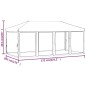 vidaXL Partyzelt Faltbar mit Seitenwänden Creme 3x6 m vidaXL Partyzelt Faltbar mit Seitenwänden Creme 3x6 m