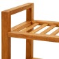 vidaXL Schuhregal mit 5 Etagen 100x27x100 cm Massivholz Eiche vidaXL Schuhregal mit 5 Etagen 100x27x100 cm Massivholz Eiche