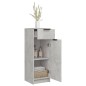 vidaXL Badschrank Betongrau 32x34x90 cm Holzwerkstoff vidaXL Badschrank Betongrau 32x34x90 cm Holzwerkstoff