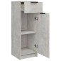 vidaXL Badschrank Betongrau 32x34x90 cm Holzwerkstoff vidaXL Badschrank Betongrau 32x34x90 cm Holzwerkstoff