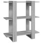 vidaXL Bücherregal/Raumteiler Grau Sonoma 80x30x87 cm vidaXL Bücherregal/Raumteiler Grau Sonoma 80x30x87 cm