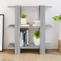 vidaXL Bücherregal/Raumteiler Grau Sonoma 80x30x87 cm vidaXL Bücherregal/Raumteiler Grau Sonoma 80x30x87 cm