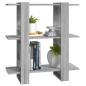 vidaXL Bücherregal/Raumteiler Grau Sonoma 80x30x87 cm vidaXL Bücherregal/Raumteiler Grau Sonoma 80x30x87 cm