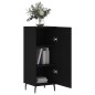 vidaXL Sideboard Schwarz 34,5x34x90 cm Holzwerkstoff vidaXL Sideboard Schwarz 34,5x34x90 cm Holzwerkstoff