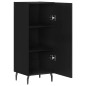 vidaXL Sideboard Schwarz 34,5x34x90 cm Holzwerkstoff vidaXL Sideboard Schwarz 34,5x34x90 cm Holzwerkstoff