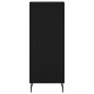 vidaXL Sideboard Schwarz 34,5x34x90 cm Holzwerkstoff vidaXL Sideboard Schwarz 34,5x34x90 cm Holzwerkstoff