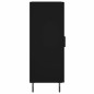 vidaXL Sideboard Schwarz 34,5x34x90 cm Holzwerkstoff vidaXL Sideboard Schwarz 34,5x34x90 cm Holzwerkstoff