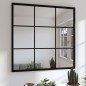 vidaXL Wandspiegel Schwarz 60x60 cm Metall vidaXL Wandspiegel Schwarz 60x60 cm Metall