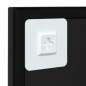 vidaXL Wandspiegel Schwarz 60x60 cm Metall vidaXL Wandspiegel Schwarz 60x60 cm Metall
