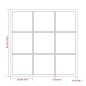 vidaXL Wandspiegel Schwarz 60x60 cm Metall vidaXL Wandspiegel Schwarz 60x60 cm Metall
