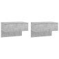 vidaXL Wand-Nachttische 2 Stk. Betongrau vidaXL Wand-Nachttische 2 Stk. Betongrau