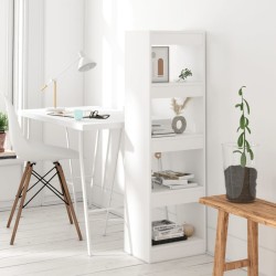 vidaXL Bücherregal/Raumteiler Weiß 40x30x135 cm