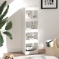 vidaXL Bücherregal/Raumteiler Weiß 40x30x135 cm vidaXL Bücherregal/Raumteiler Weiß 40x30x135 cm