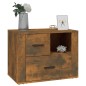 vidaXL Nachttisch Räuchereiche 60x36x45 cm Holzwerkstoff vidaXL Nachttisch Räuchereiche 60x36x45 cm Holzwerkstoff
