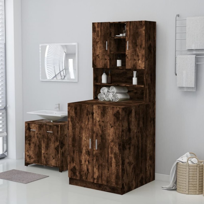 vidaXL Waschmaschinenschrank Räuchereiche 71x71,5x91,5 cm vidaXL Waschmaschinenschrank Räuchereiche 71x71,5x91,5 cm