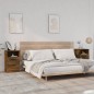 vidaXL Nachttische 2 Stk. Räuchereiche Holzwerkstoff vidaXL Nachttische 2 Stk. Räuchereiche Holzwerkstoff