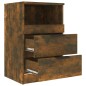 vidaXL Nachttische 2 Stk. Räuchereiche Holzwerkstoff vidaXL Nachttische 2 Stk. Räuchereiche Holzwerkstoff