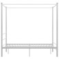 vidaXL Himmelbett Weiß Metall 120x200 cm vidaXL Himmelbett Weiß Metall 120x200 cm