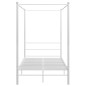 vidaXL Himmelbett Weiß Metall 120x200 cm vidaXL Himmelbett Weiß Metall 120x200 cm