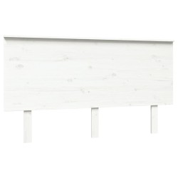 vidaXL Kopfteil Weiß 144x6x82,5 cm Massivholz Kiefer