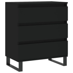 vidaXL Sideboard Schwarz 60x35x70 cm Holzwerkstoff