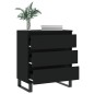 vidaXL Sideboard Schwarz 60x35x70 cm Holzwerkstoff vidaXL Sideboard Schwarz 60x35x70 cm Holzwerkstoff