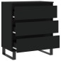 vidaXL Sideboard Schwarz 60x35x70 cm Holzwerkstoff vidaXL Sideboard Schwarz 60x35x70 cm Holzwerkstoff