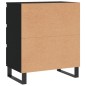 vidaXL Sideboard Schwarz 60x35x70 cm Holzwerkstoff vidaXL Sideboard Schwarz 60x35x70 cm Holzwerkstoff