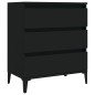 vidaXL Sideboard Schwarz 60x35x70 cm Holzwerkstoff vidaXL Sideboard Schwarz 60x35x70 cm Holzwerkstoff