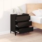 vidaXL Sideboard Schwarz 60x35x70 cm Holzwerkstoff vidaXL Sideboard Schwarz 60x35x70 cm Holzwerkstoff
