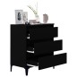 vidaXL Sideboard Schwarz 60x35x70 cm Holzwerkstoff vidaXL Sideboard Schwarz 60x35x70 cm Holzwerkstoff
