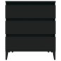 vidaXL Sideboard Schwarz 60x35x70 cm Holzwerkstoff vidaXL Sideboard Schwarz 60x35x70 cm Holzwerkstoff
