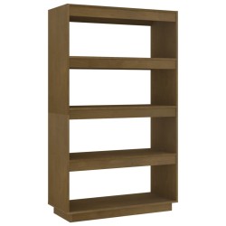 vidaXL Bücherregal/Raumteiler Honigbraun 80x35x135cm Massivholz Kiefer