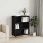 vidaXL Bücherregal Schwarz 69,5x32,5x90 cm Holzwerkstoff vidaXL Bücherregal Schwarz 69,5x32,5x90 cm Holzwerkstoff