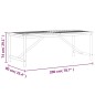 vidaXL Garten-Esstisch 200x90x74 cm Massivholz Akazie vidaXL Garten-Esstisch 200x90x74 cm Massivholz Akazie