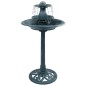 vidaXL Vogelbad mit Springbrunnen Grün 50×91 cm Kunststoff vidaXL Vogelbad mit Springbrunnen Grün 50×91 cm Kunststoff