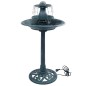 vidaXL Vogelbad mit Springbrunnen Grün 50×91 cm Kunststoff vidaXL Vogelbad mit Springbrunnen Grün 50×91 cm Kunststoff