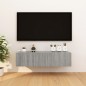 vidaXL TV-Wandschrank 4 Stk. Grau Sonoma 30,5x30x30 cm vidaXL TV-Wandschrank 4 Stk. Grau Sonoma 30,5x30x30 cm
