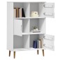 vidaXL Bücherregal MOLDE Weiß 90x35x133,5 cm Massivholz Kiefer vidaXL Bücherregal MOLDE Weiß 90x35x133,5 cm Massivholz Kiefer