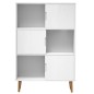 vidaXL Bücherregal MOLDE Weiß 90x35x133,5 cm Massivholz Kiefer vidaXL Bücherregal MOLDE Weiß 90x35x133,5 cm Massivholz Kiefer