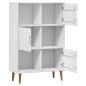 vidaXL Bücherregal MOLDE Weiß 90x35x133,5 cm Massivholz Kiefer vidaXL Bücherregal MOLDE Weiß 90x35x133,5 cm Massivholz Kiefer
