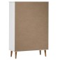 vidaXL Bücherregal MOLDE Weiß 90x35x133,5 cm Massivholz Kiefer vidaXL Bücherregal MOLDE Weiß 90x35x133,5 cm Massivholz Kiefer