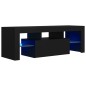 vidaXL TV-Schrank mit LED-Leuchten Schwarz 120x35x40 cm vidaXL TV-Schrank mit LED-Leuchten Schwarz 120x35x40 cm