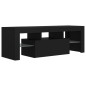 vidaXL TV-Schrank mit LED-Leuchten Schwarz 120x35x40 cm vidaXL TV-Schrank mit LED-Leuchten Schwarz 120x35x40 cm